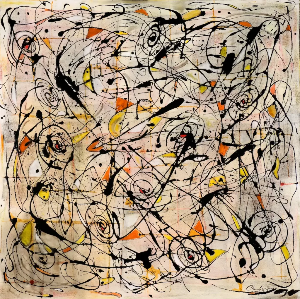 Colours - Enamel on Canvas - 100cm x 100cm