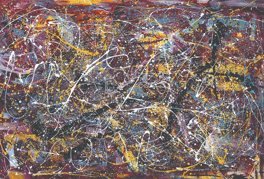 Composition V - Enamel on canvas - 120cm x 176cm