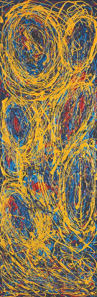 Evolution - Enamel on canvas - 50cm x 150cm