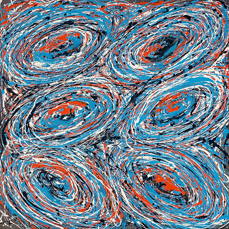 Evolution II - Enamel on Canvas - 100cm x 100cm