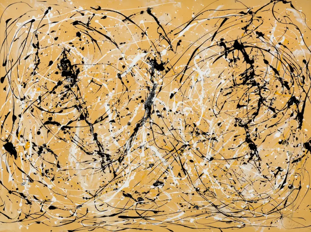 Rhythm II - Enamel on Paper - 144cm x 107cm